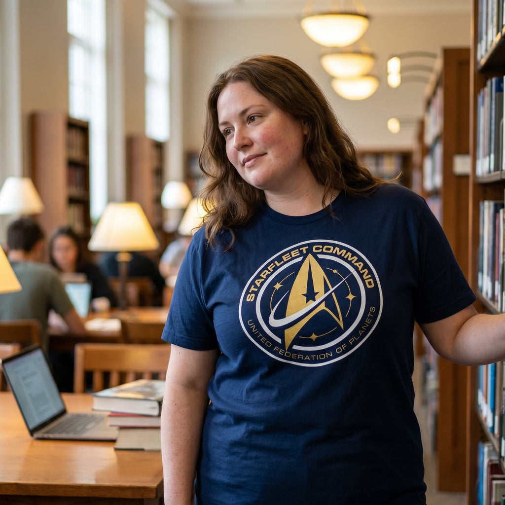 Produktbild Star Trek - Starfleet Command T-shirt blå