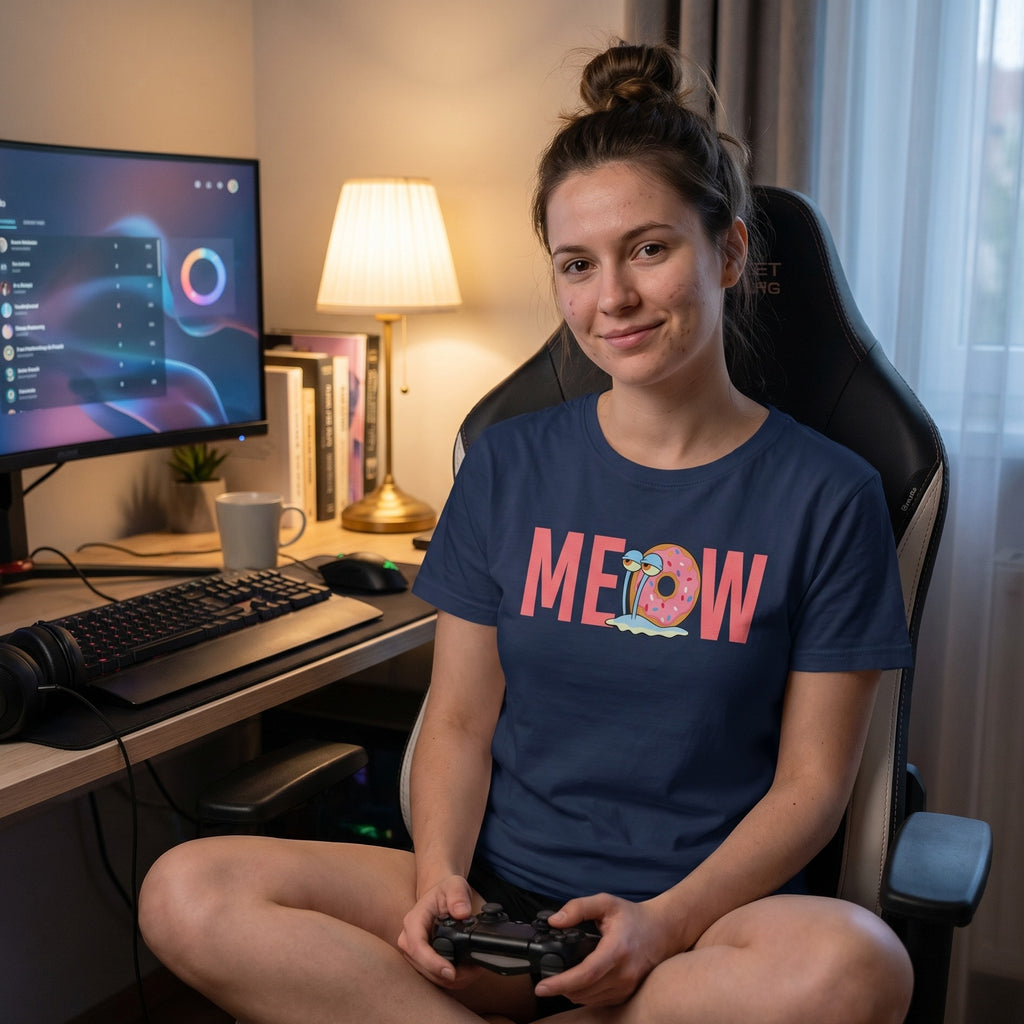 Produktbild SvampBob – Gary Meow T-shirt blå
