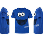 Produktbild Sesame Street – blå Cookie Monster T-shirt
