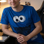 Produktbild Sesame Street – blå Cookie Monster T-shirt