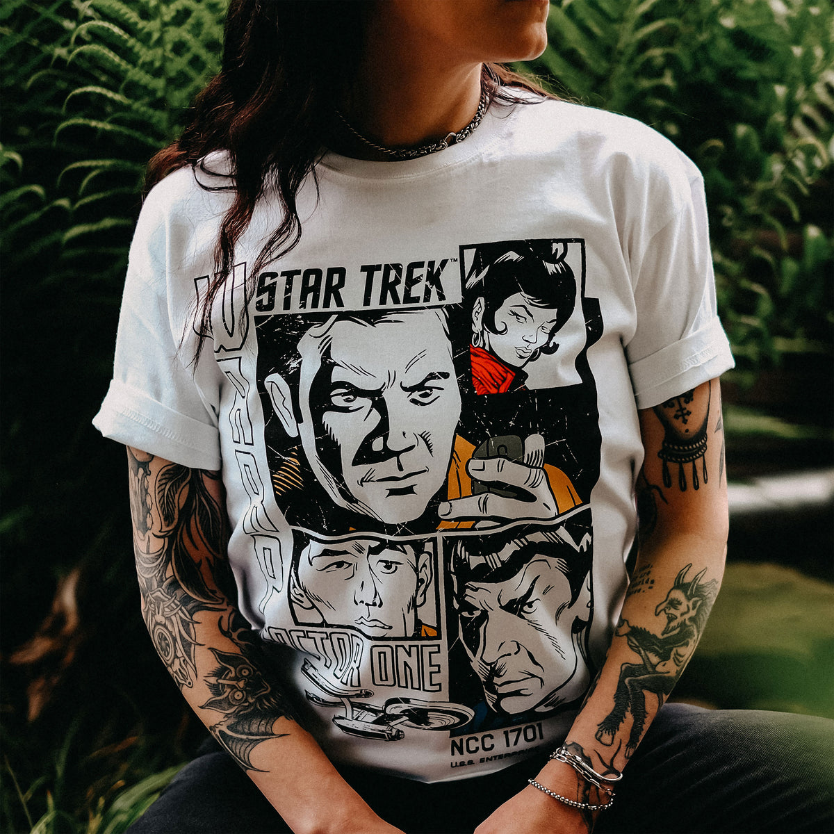 Produktbild Star Trek - Warp 1 Retro T-shirt vit