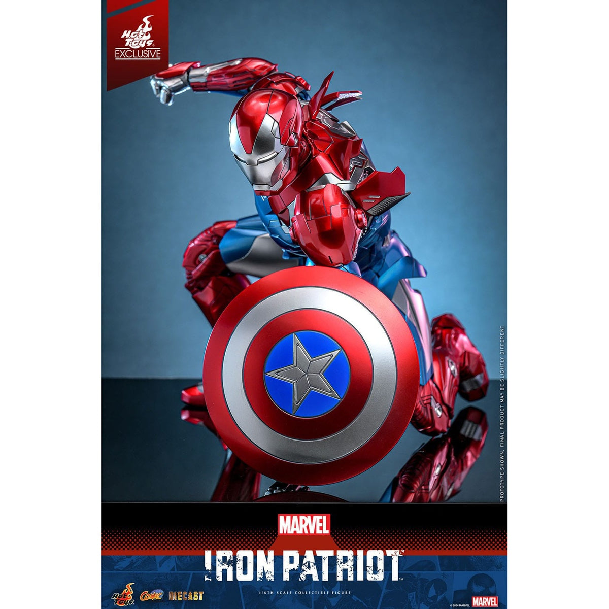 Produktbild Marvel - Iron Patriot Comic Diecast Masterpiece exklusiv 1:6 actionfigur
