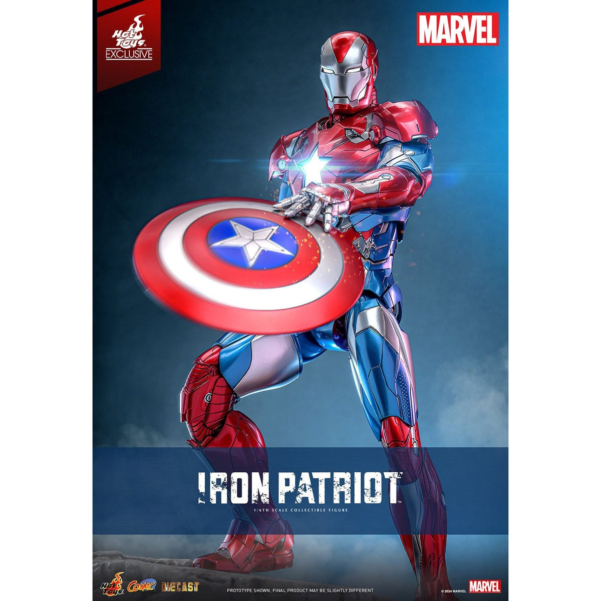 Produktbild Marvel - Iron Patriot Comic Diecast Masterpiece exklusiv 1:6 actionfigur