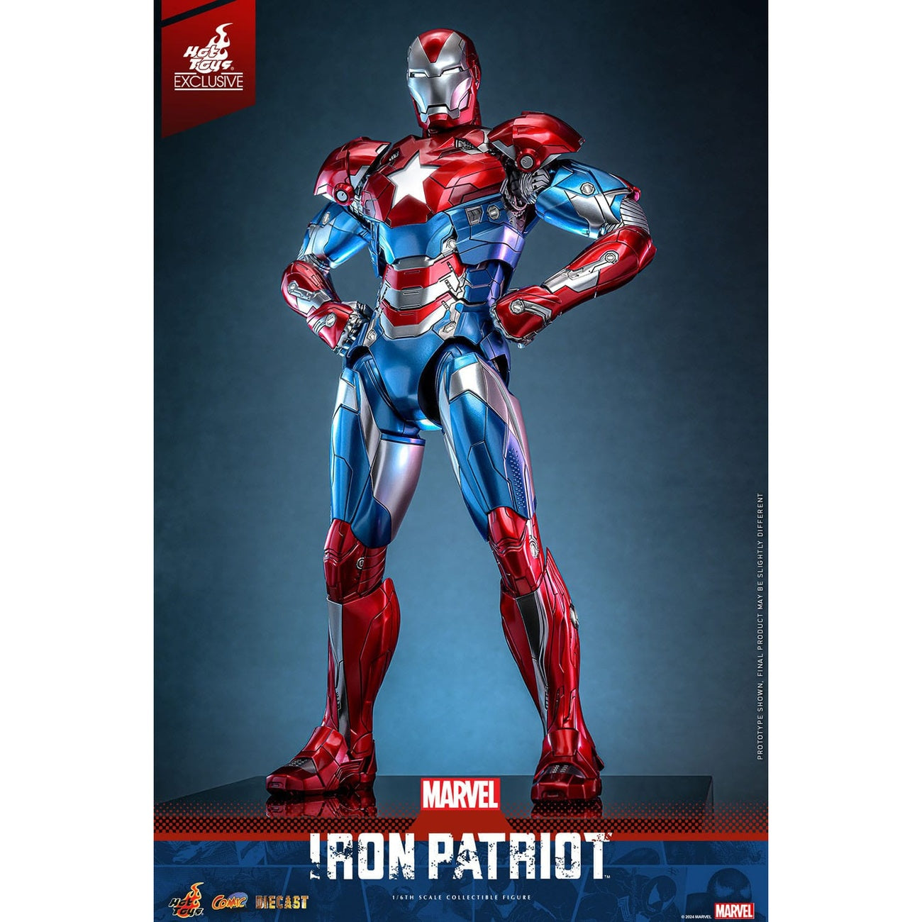 Produktbild Marvel - Iron Patriot Comic Diecast Masterpiece exklusiv 1:6 actionfigur