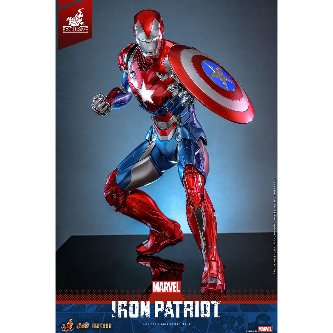 Produktbild Marvel - Iron Patriot Comic Diecast Masterpiece exklusiv 1:6 actionfigur