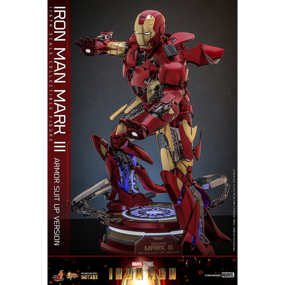 Produktbild Iron Man Mark III (Armor Suit Up Version) Masterpiece 1:6 actionfigur - Iron Man
