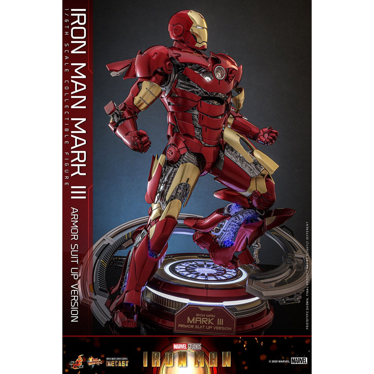 Produktbild Iron Man Mark III (Armor Suit Up Version) Masterpiece 1:6 actionfigur - Iron Man