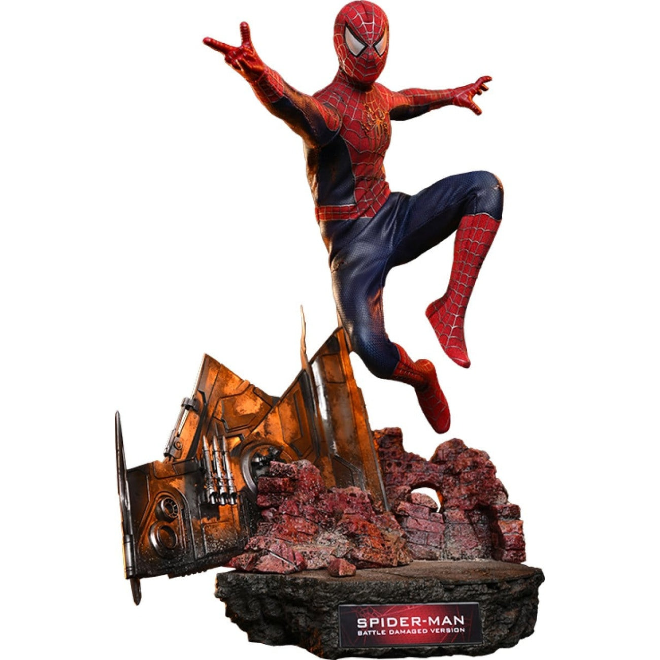 Produktbild Marvel - Spider-Man Masterpiece 1:6 Actionfigur Battle Damaged Version