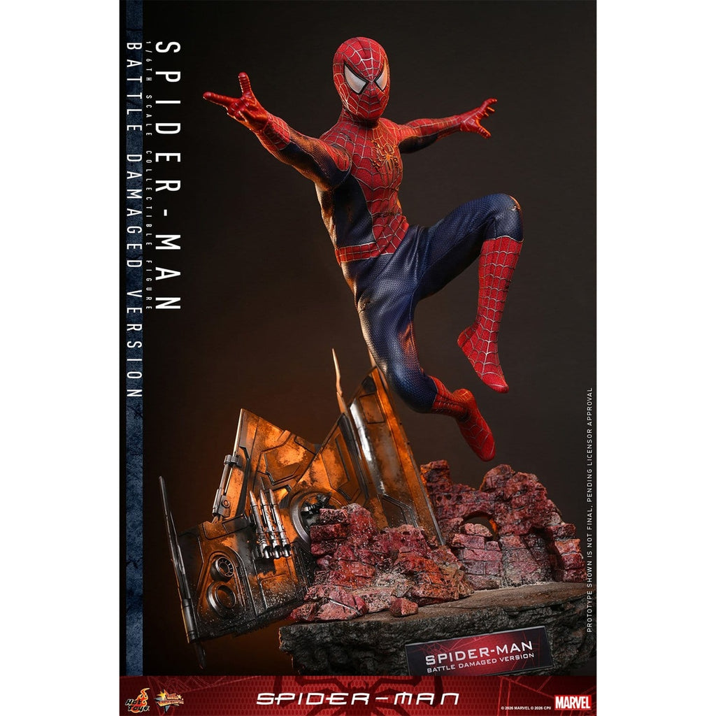 Produktbild Marvel - Spider-Man Masterpiece 1:6 Actionfigur Battle Damaged Version