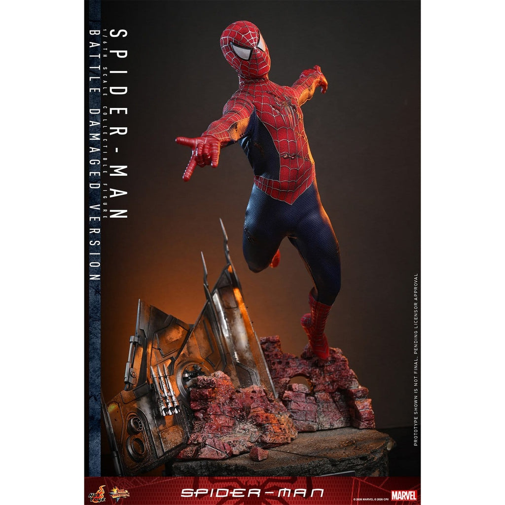 Produktbild Marvel - Spider-Man Masterpiece 1:6 Actionfigur Battle Damaged Version