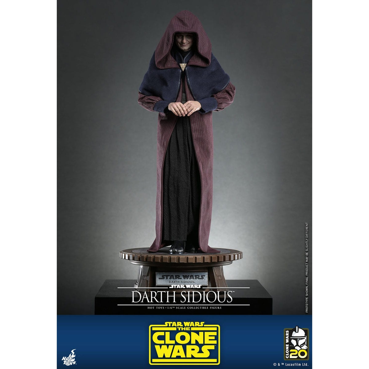 Produktbild Star Wars: The Clone Wars - Darth Sidious actionfigur 1:6