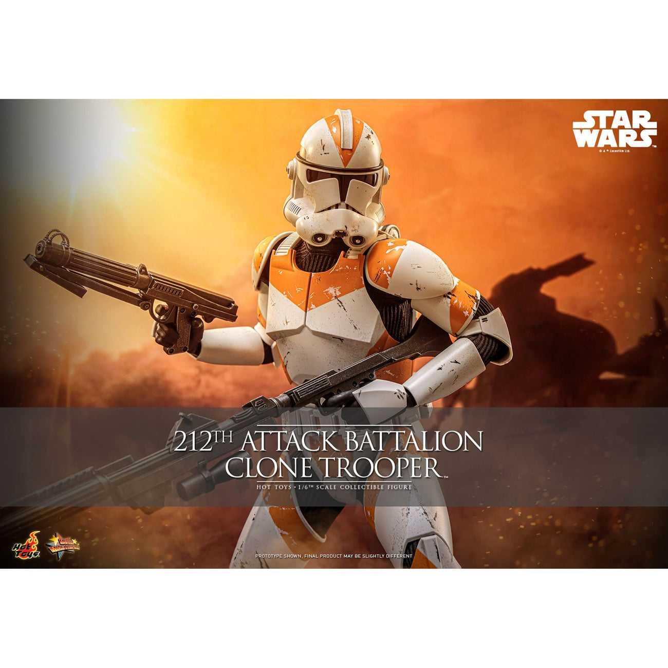 Produktbild Star Wars: The Clone Wars – 212th Attack Battalion Clone Trooper Actionfigur 1:6