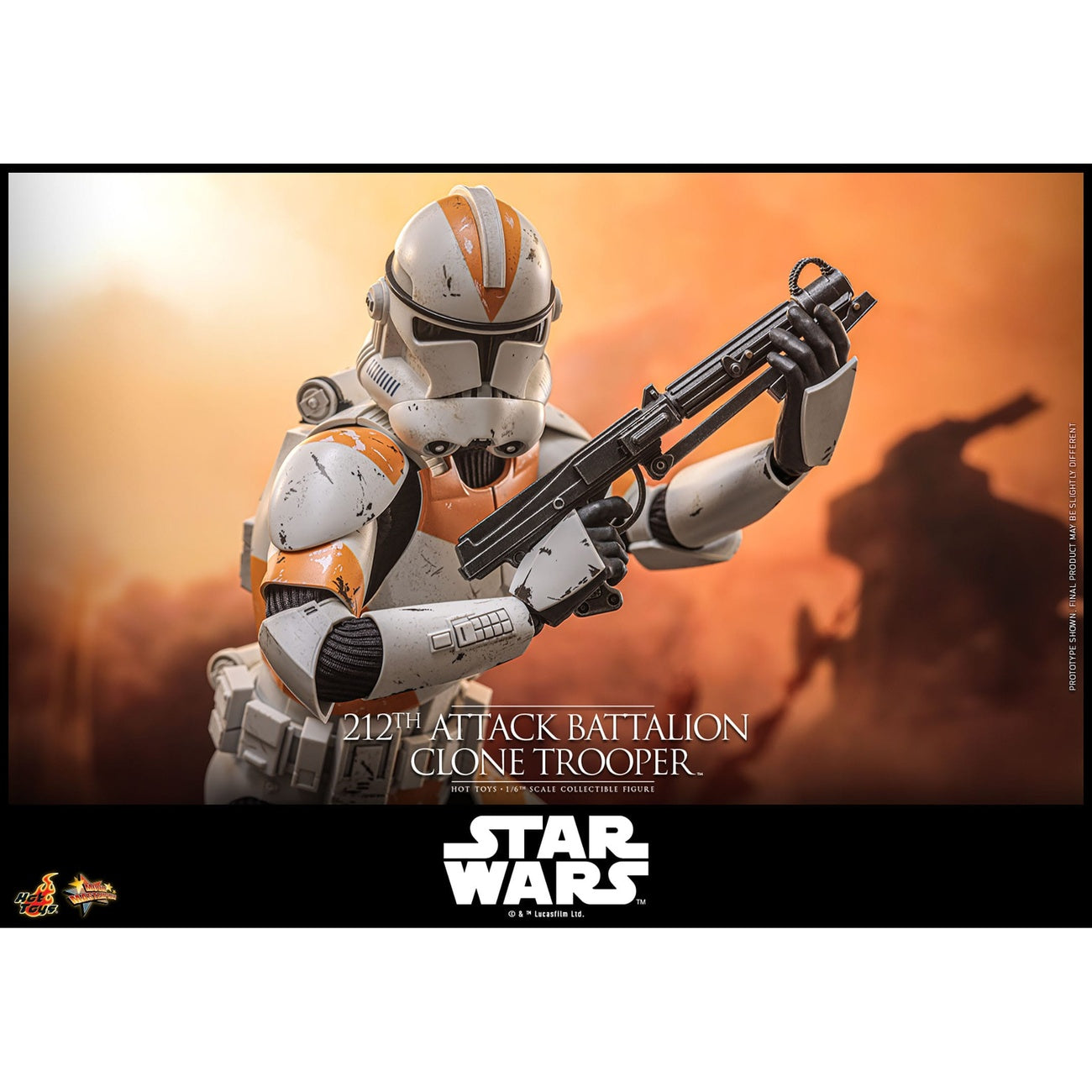 Produktbild Star Wars: The Clone Wars – 212th Attack Battalion Clone Trooper Actionfigur 1:6