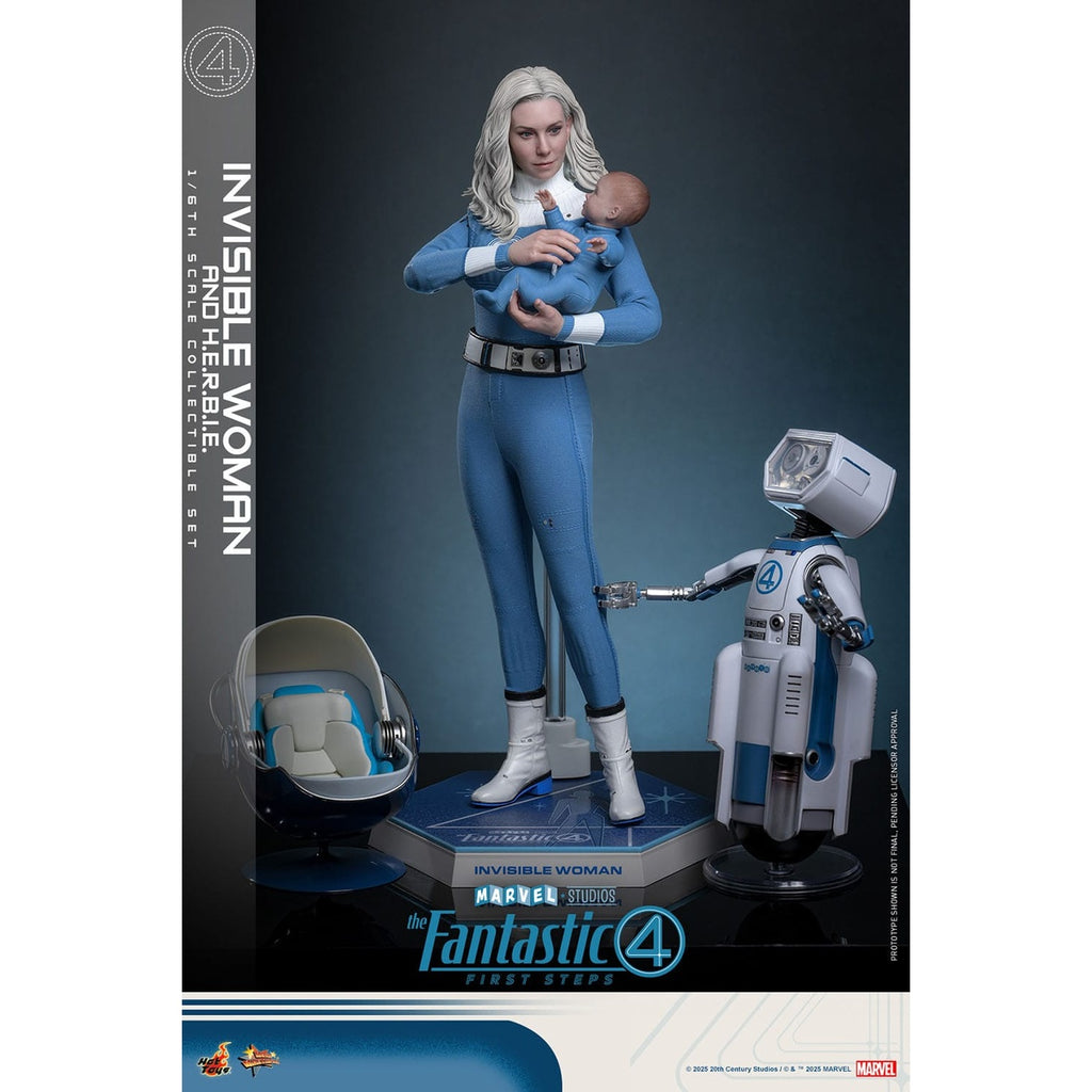 Produktbild Fantastic Four – Invisible Woman & H.E.R.B.I.E. Masterpiece 1:6 actionfigurset