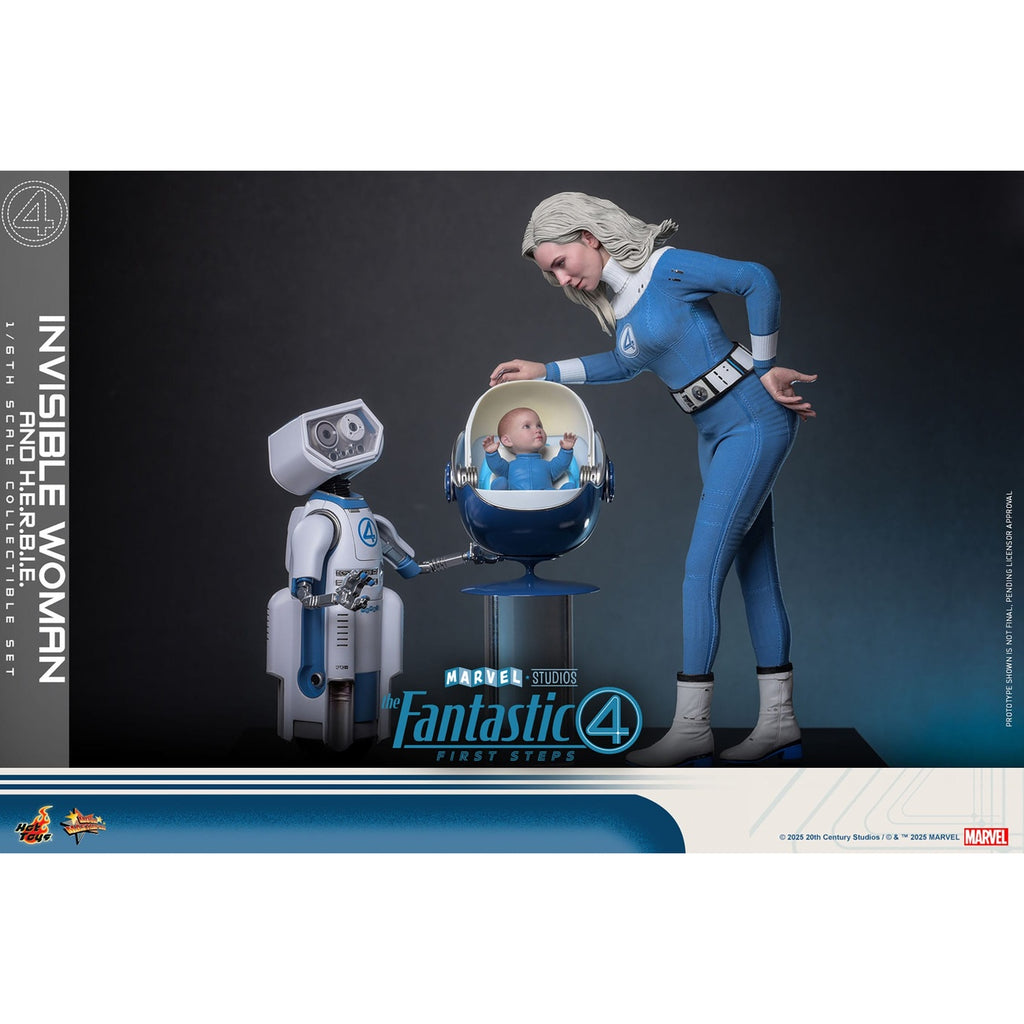 Produktbild Fantastic Four – Invisible Woman & H.E.R.B.I.E. Masterpiece 1:6 actionfigurset