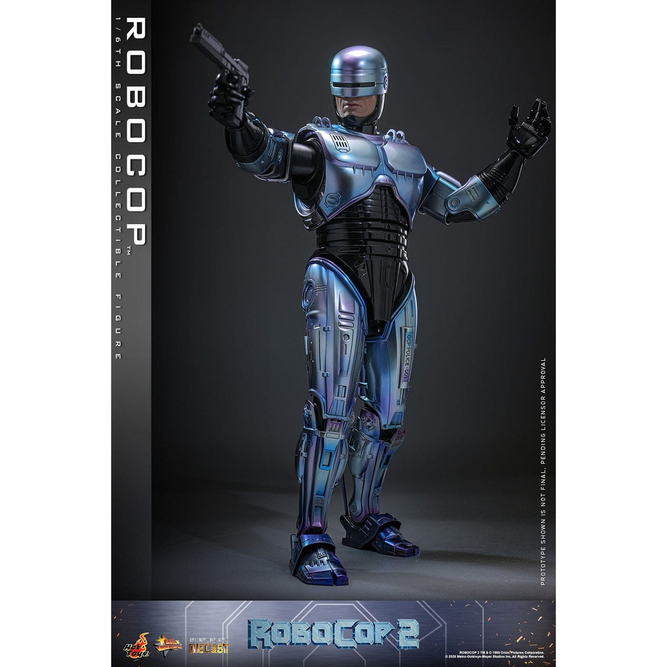 Produktbild RoboCop Masterpiece diecast actionfigur 1:6 - RoboCop 2