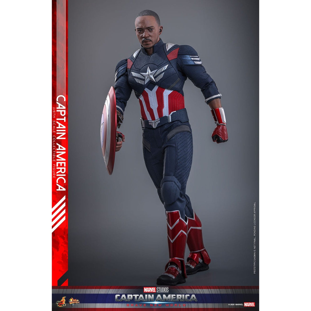 Produktbild Captain America: Brave New World - Captain America Masterpiece 1:6 actionfigur