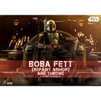 Produktbild Star Wars: The Mandalorian - Boba Fett Actionfigur 1:6 Repaint Armor and Throne Special Edition