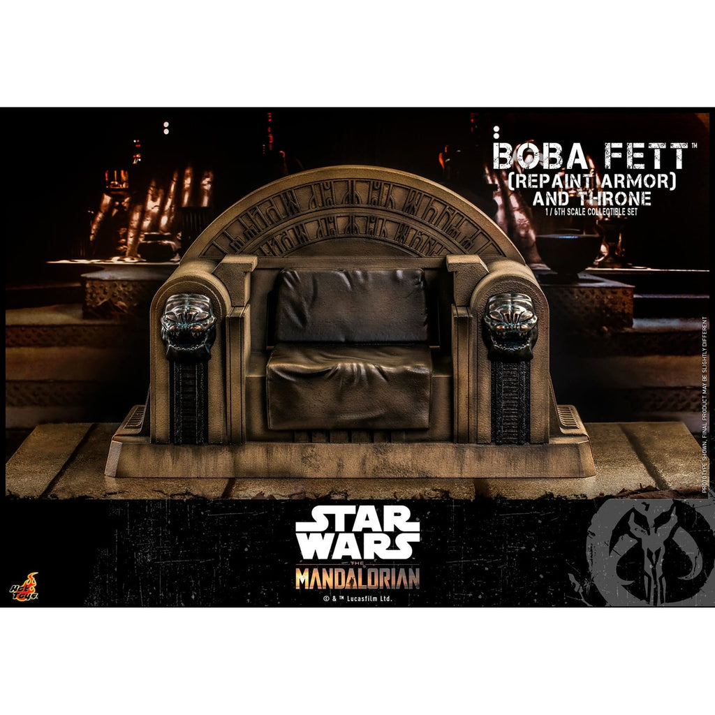 Produktbild Star Wars: The Mandalorian - Boba Fett Actionfigur 1:6 Repaint Armor and Throne Special Edition