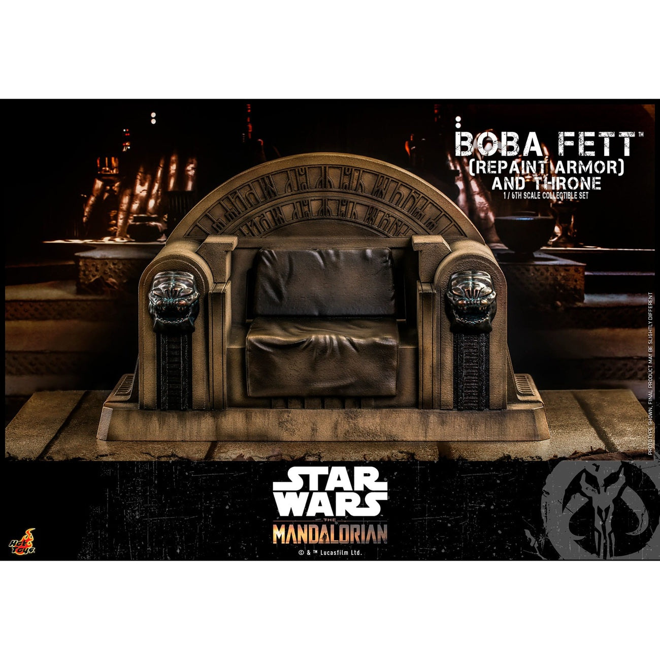 Produktbild Star Wars: The Mandalorian - Boba Fett Actionfigur 1:6 Repaint Armor and Throne Special Edition