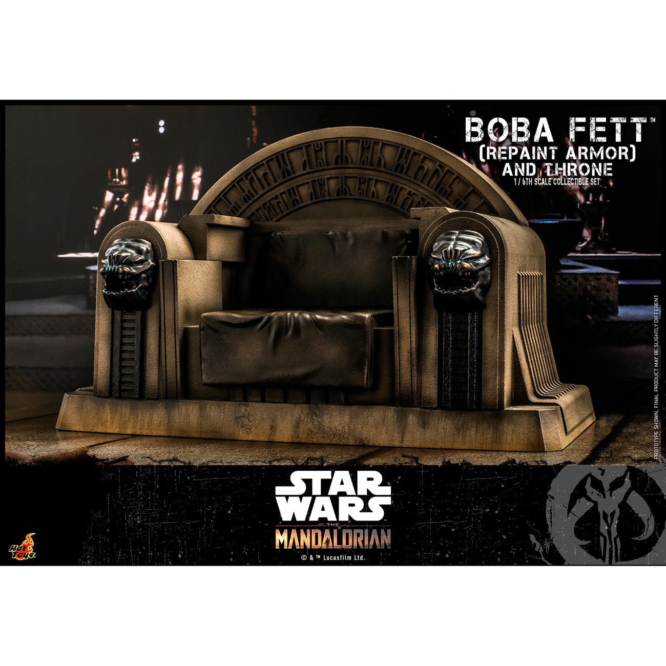 Produktbild Star Wars: The Mandalorian - Boba Fett Actionfigur 1:6 Repaint Armor and Throne Special Edition