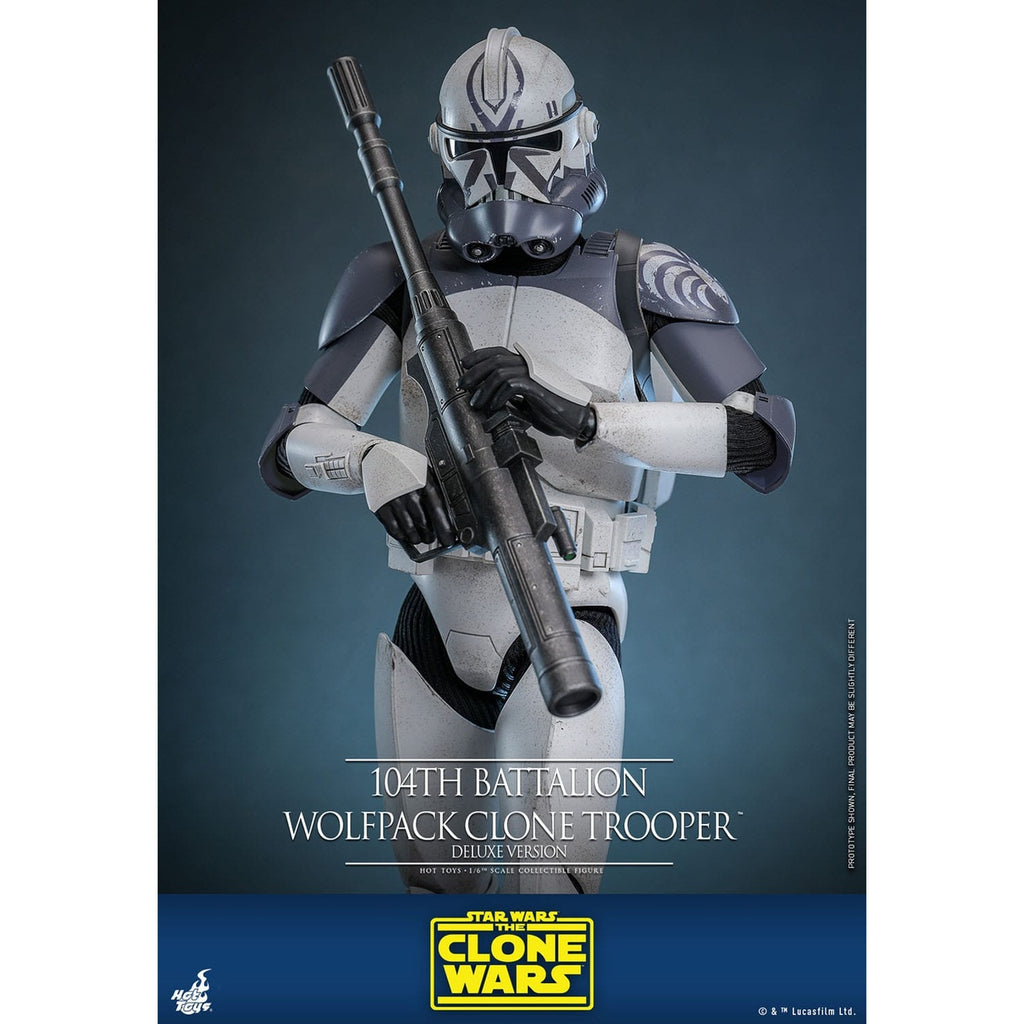 Produktbild Star Wars: The Clone Wars - 104th Battalion Wolfpack Clone Trooper 1:6 actionfigur