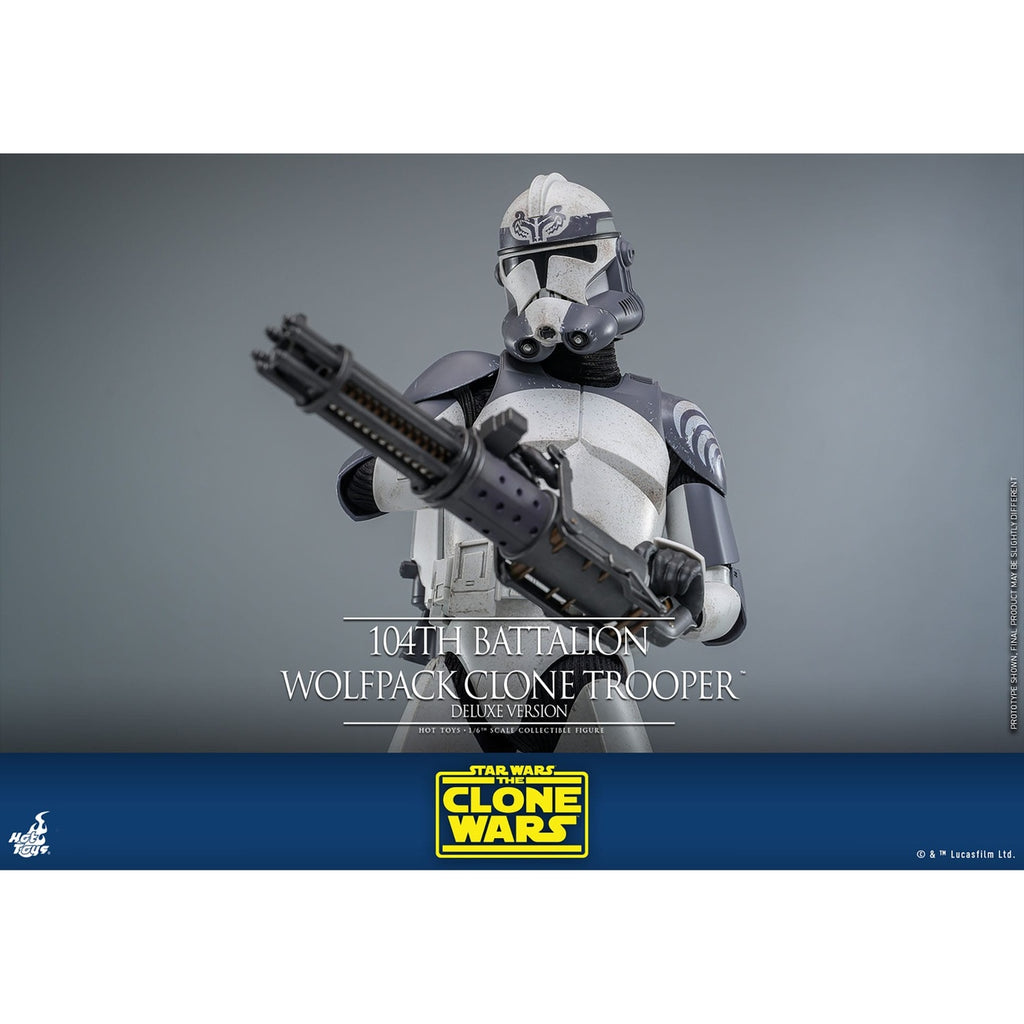 Produktbild Star Wars: The Clone Wars - 104th Battalion Wolfpack Clone Trooper 1:6 actionfigur