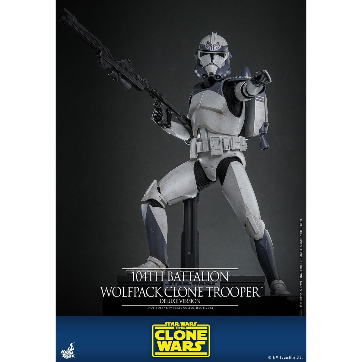 Produktbild Star Wars: The Clone Wars - 104th Battalion Wolfpack Clone Trooper 1:6 actionfigur