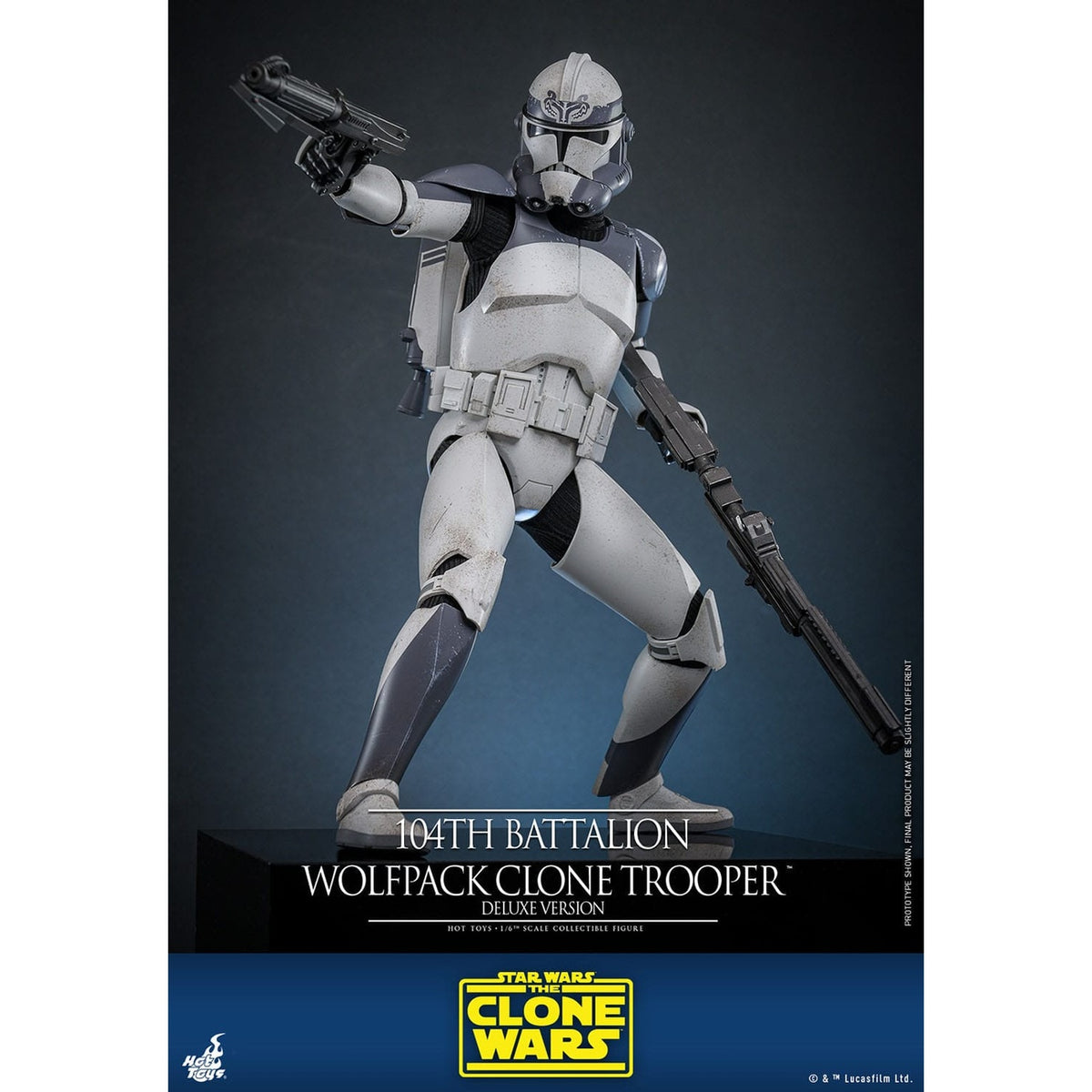 Produktbild Star Wars: The Clone Wars - 104th Battalion Wolfpack Clone Trooper 1:6 actionfigur