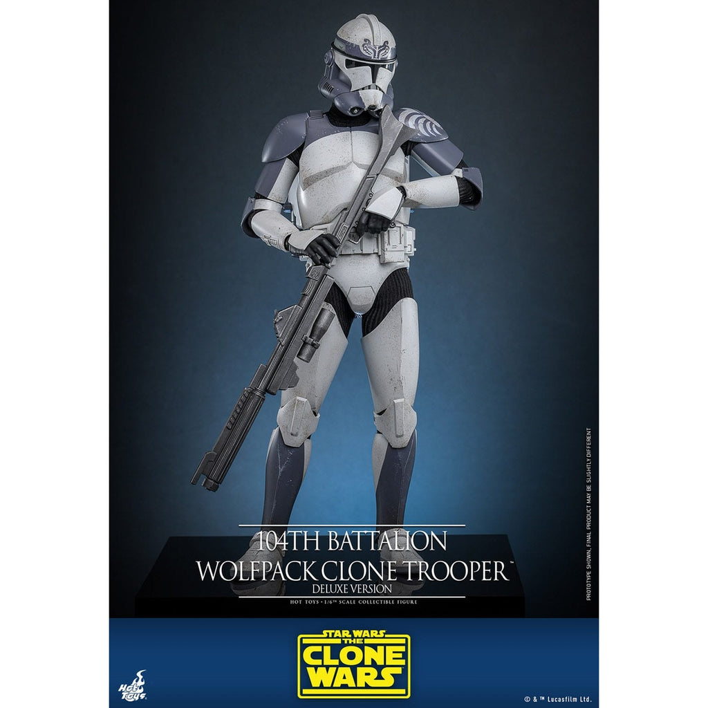 Produktbild Star Wars: The Clone Wars - 104th Battalion Wolfpack Clone Trooper 1:6 actionfigur