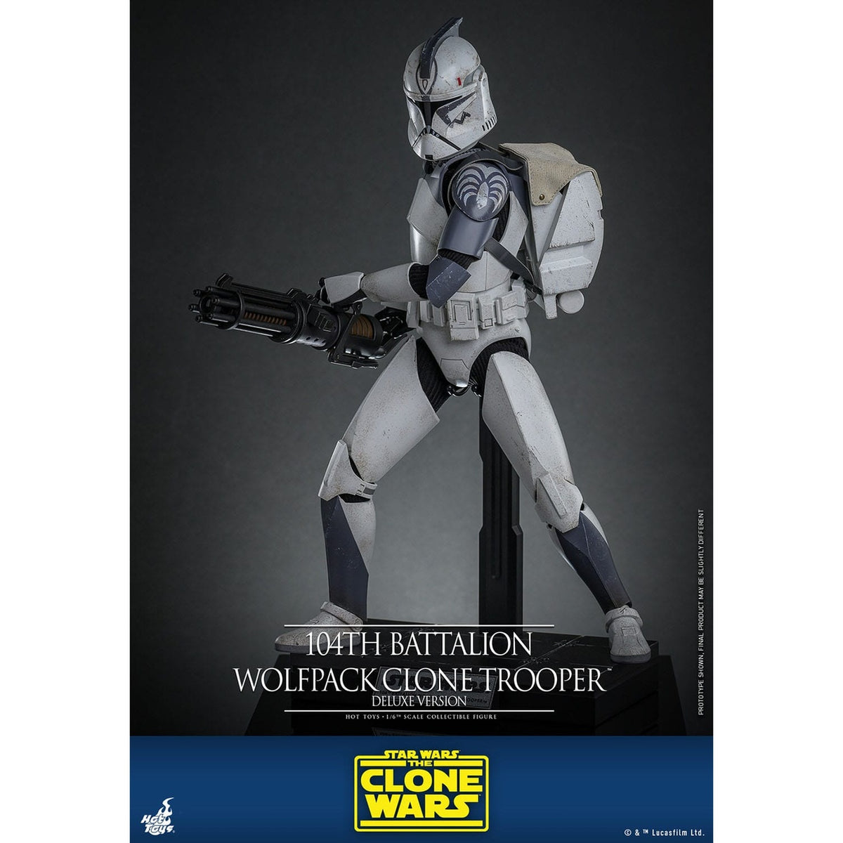 Produktbild Star Wars: The Clone Wars - 104th Battalion Wolfpack Clone Trooper 1:6 actionfigur