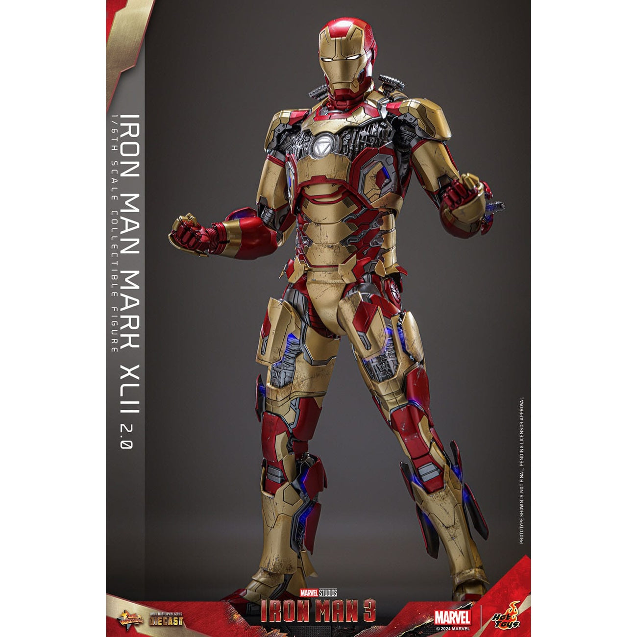 Produktbild Iron Man 3 - Iron Man Mark XLII Masterpiece Diecast 1:6 Deluxe Actionfigur