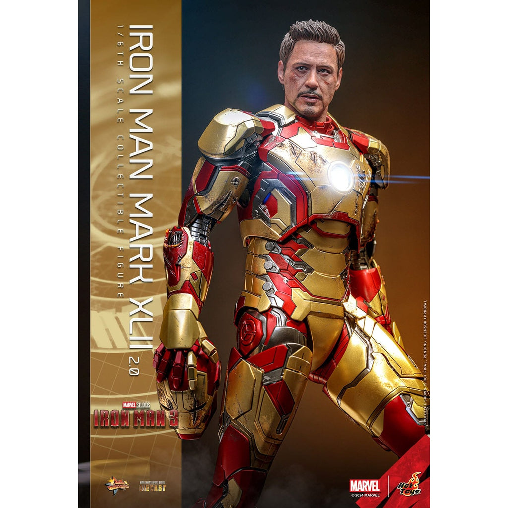 Produktbild Iron Man 3 - Iron Man Mark XLII Masterpiece Diecast 1:6 Deluxe Actionfigur