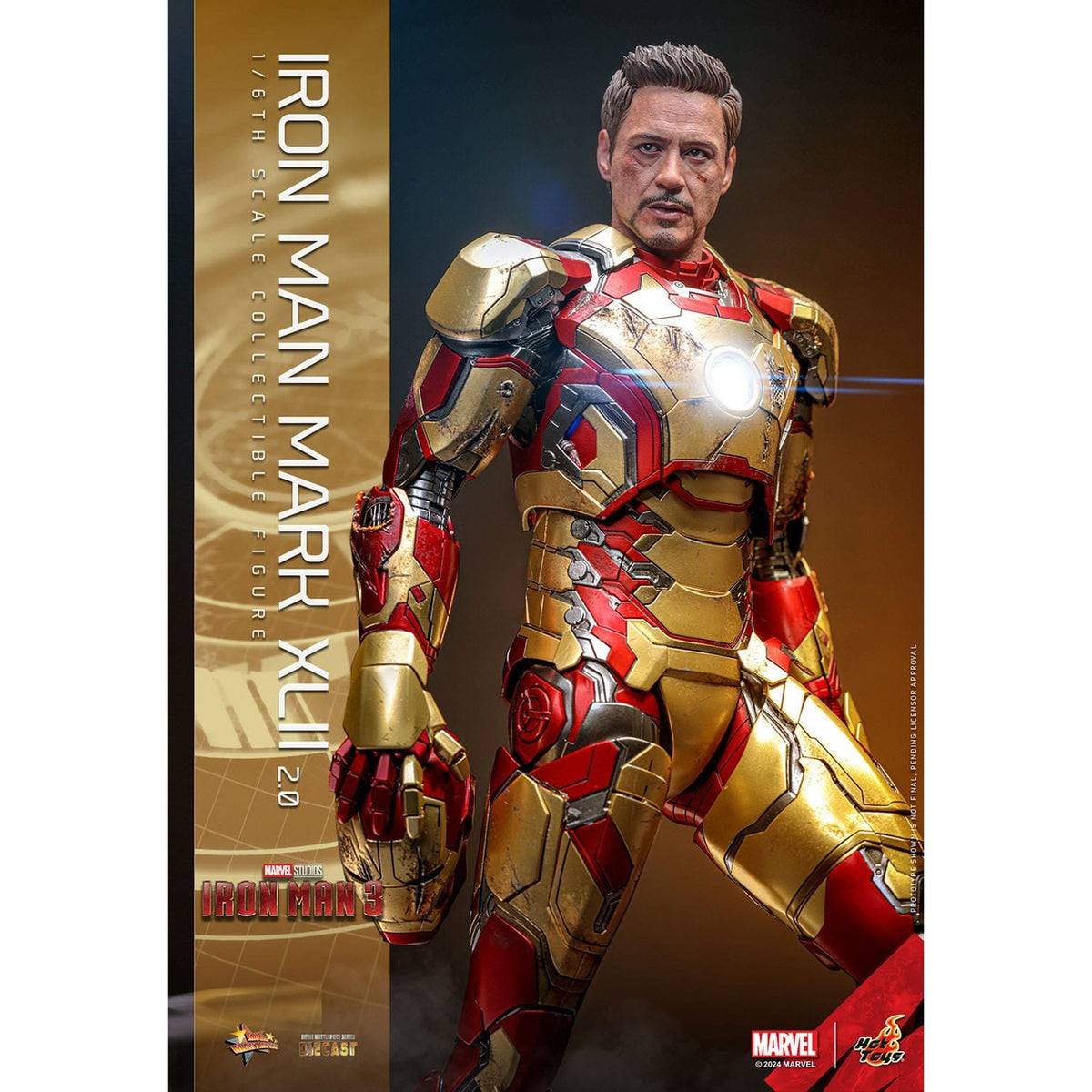 Produktbild Iron Man 3 - Iron Man Mark XLII Masterpiece Diecast 1:6 Deluxe Actionfigur