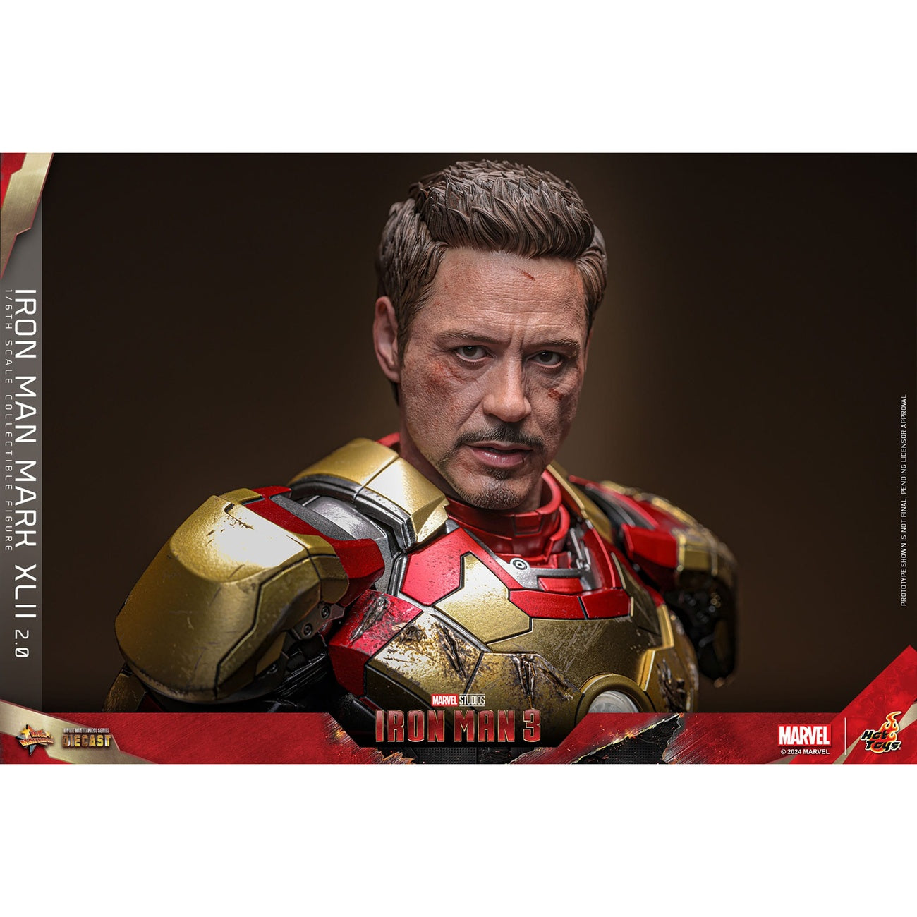 Produktbild Iron Man 3 - Iron Man Mark XLII Masterpiece Diecast 1:6 Deluxe Actionfigur