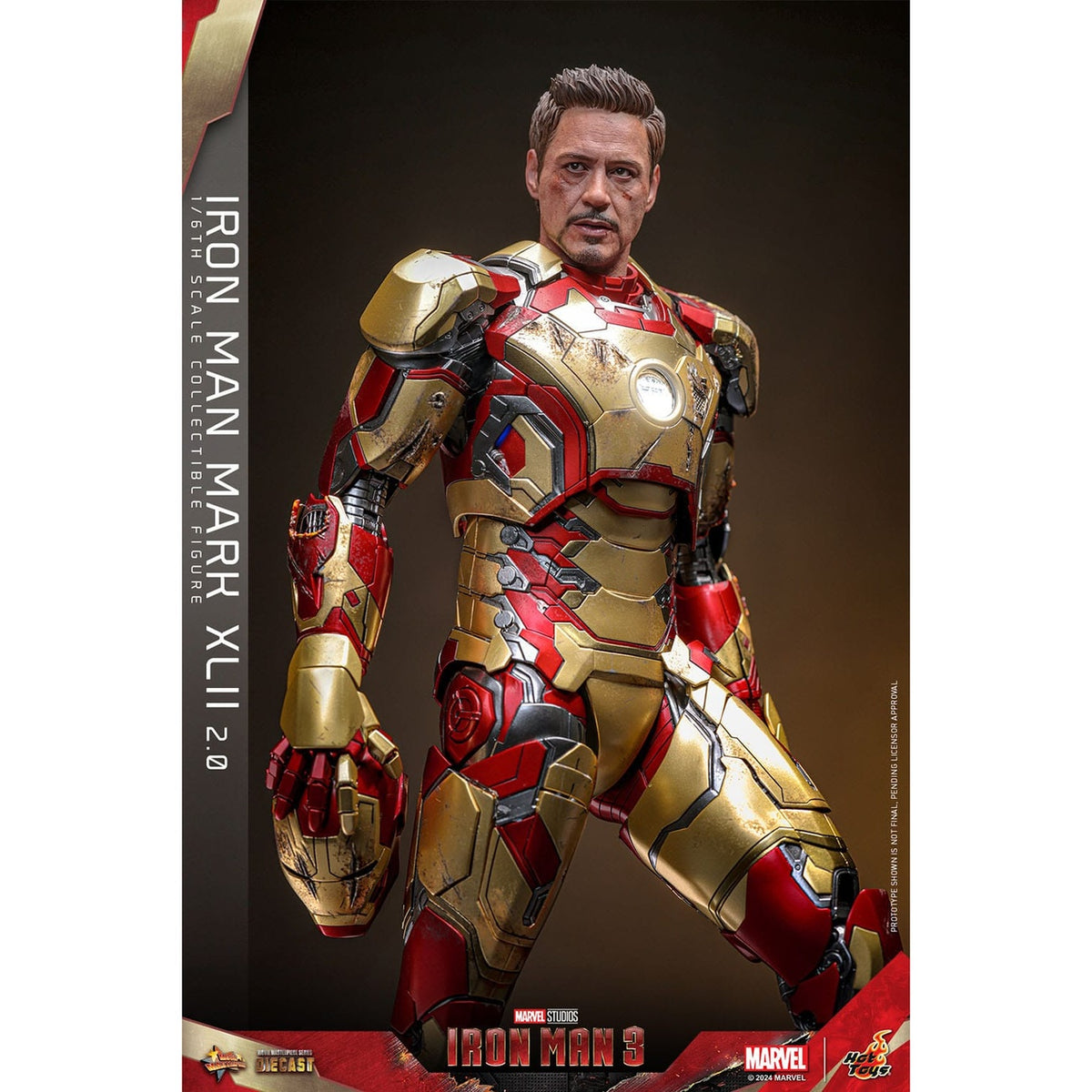 Produktbild Iron Man 3 - Iron Man Mark XLII Masterpiece Diecast 1:6 Deluxe Actionfigur