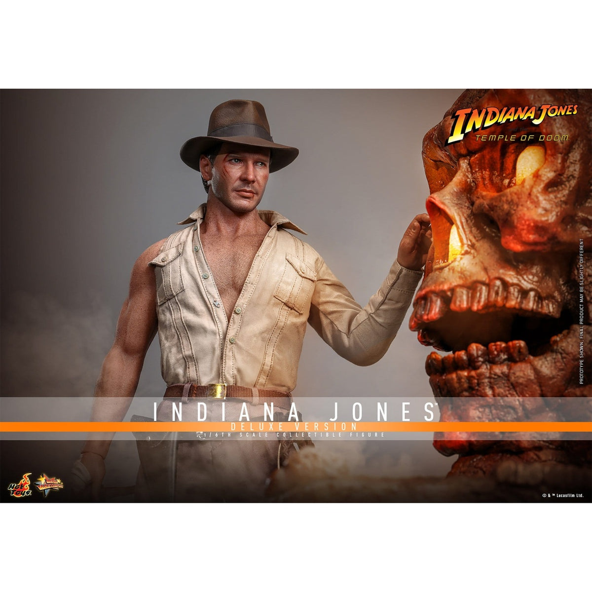 Produktbild Indiana Jones Masterpiece 1:6 Deluxe actionfigur - Indiana Jones