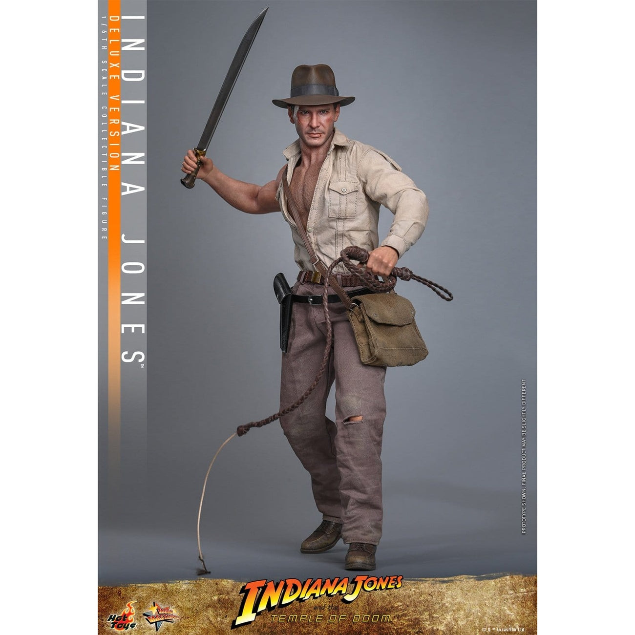 Produktbild Indiana Jones Masterpiece 1:6 Deluxe actionfigur - Indiana Jones