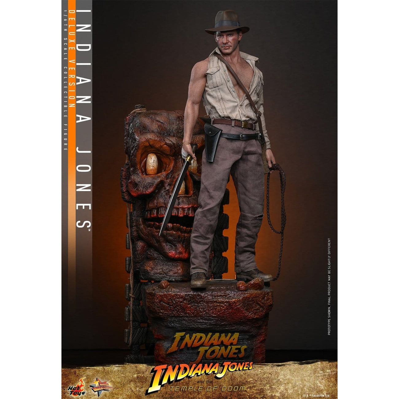 Produktbild Indiana Jones Masterpiece 1:6 Deluxe actionfigur - Indiana Jones