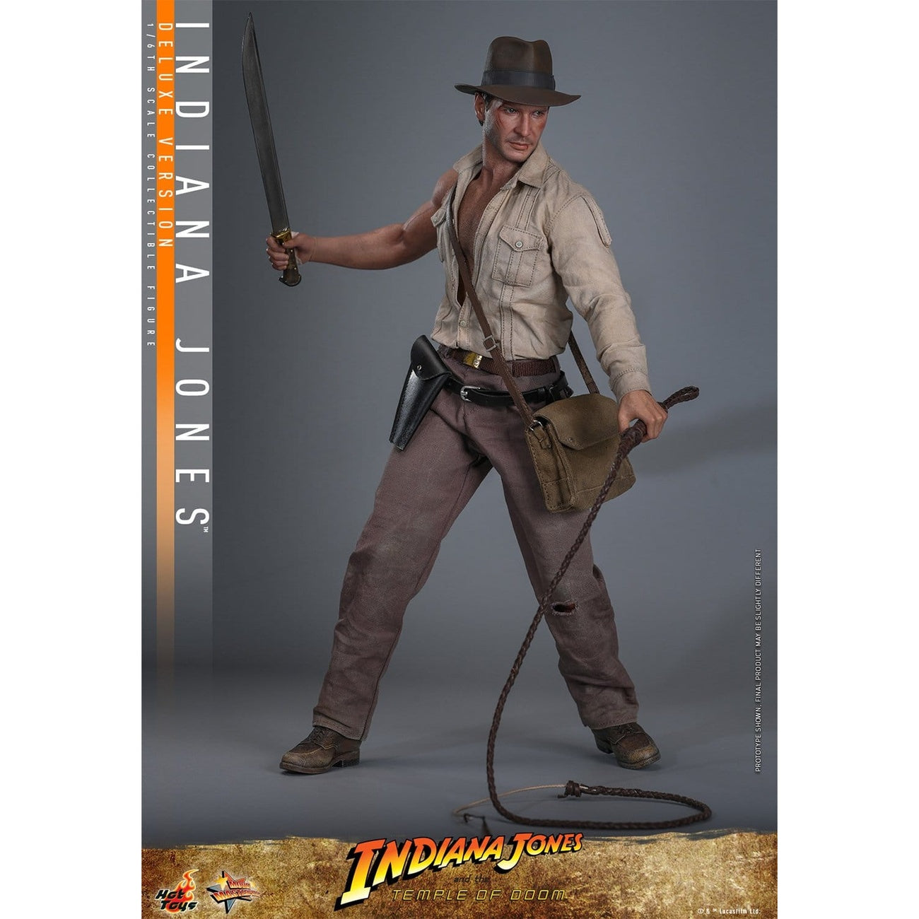 Produktbild Indiana Jones Masterpiece 1:6 Deluxe actionfigur - Indiana Jones