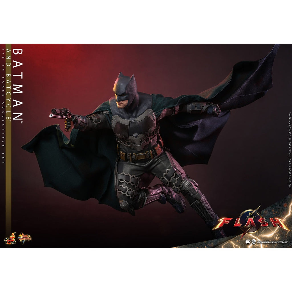 Produktbild The Flash – Batman & Batcycle Masterpiece 1:6 Actionfigursset