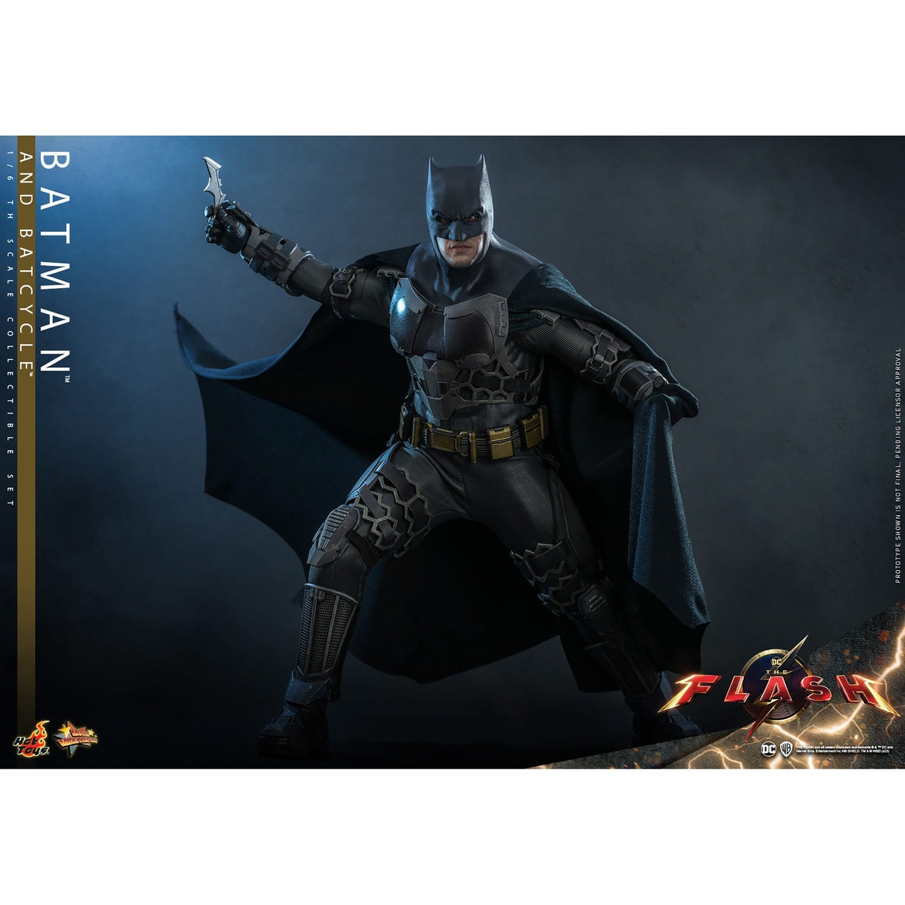 Produktbild The Flash – Batman & Batcycle Masterpiece 1:6 Actionfigursset