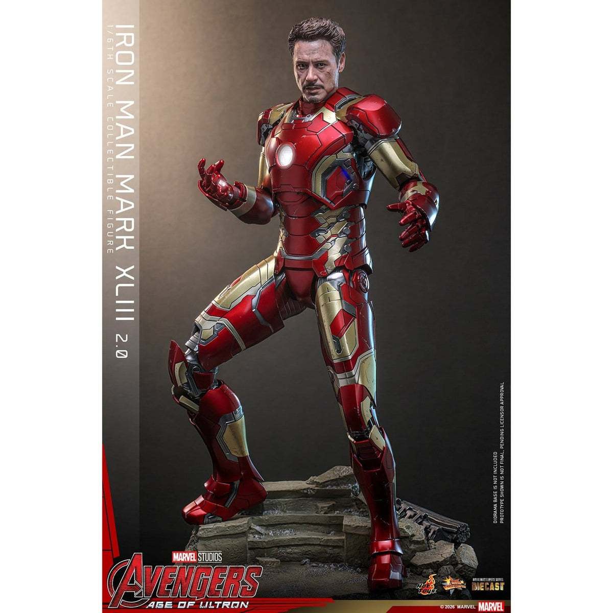 Produktbild Avengers: Age of Ultron - Iron Man Mark XLIII Masterpiece Diecast 1:6 actionfigur
