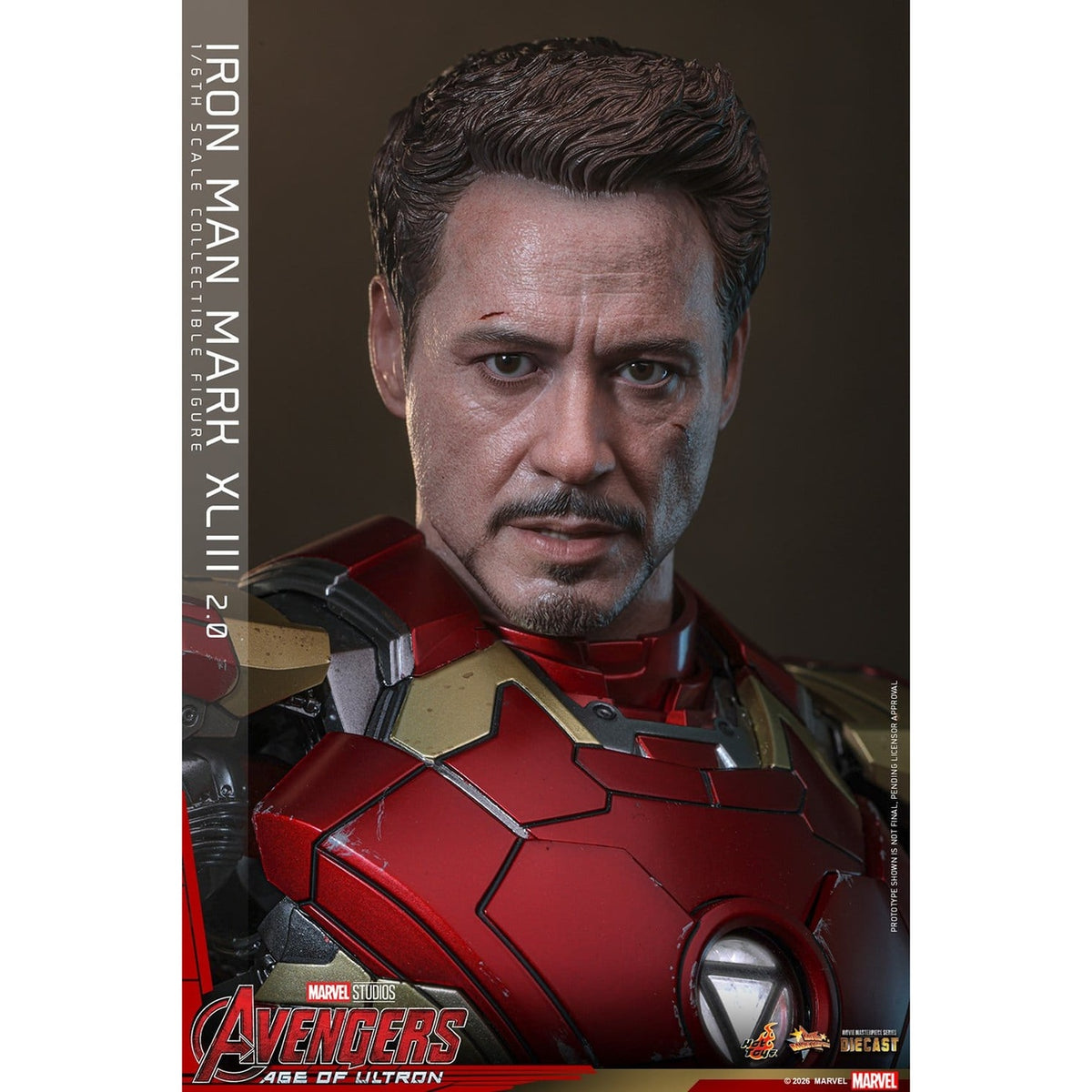 Produktbild Avengers: Age of Ultron - Iron Man Mark XLIII Masterpiece Diecast 1:6 actionfigur