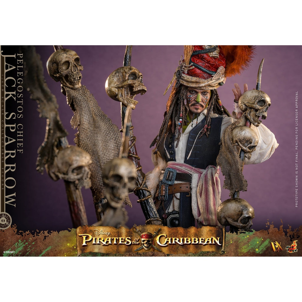Produktbild Pirates of the Caribbean - Pelegostos-hövding Jack Sparrow 1:6 actionfigur
