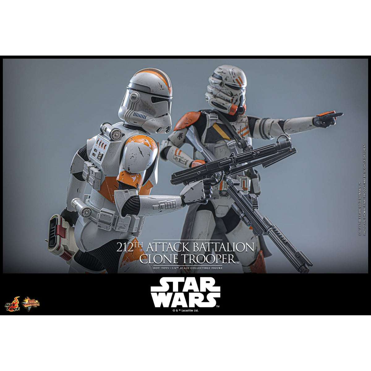 Produktbild Star Wars: The Clone Wars - 212th Attack Battalion Clone Trooper Actionfigur 1:6 Deluxe-version