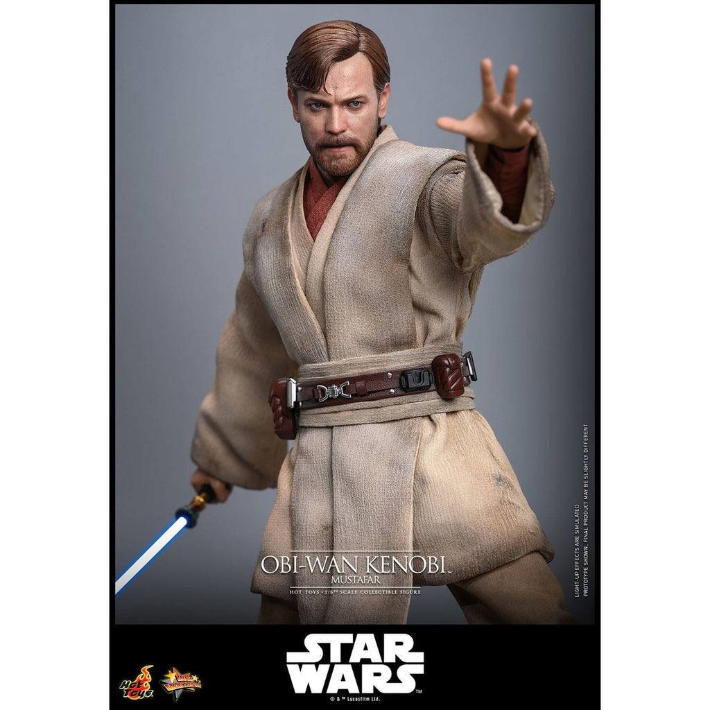Produktbild Star Wars Episod III: Mörkrets hämnd – Obi-Wan Kenobi (Mustafar) Masterpiece 1:6 actionfigur