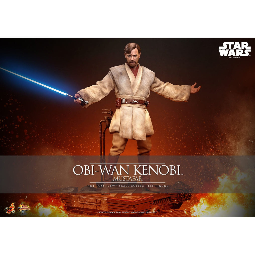 Produktbild Star Wars Episod III: Mörkrets hämnd – Obi-Wan Kenobi (Mustafar) Masterpiece 1:6 actionfigur