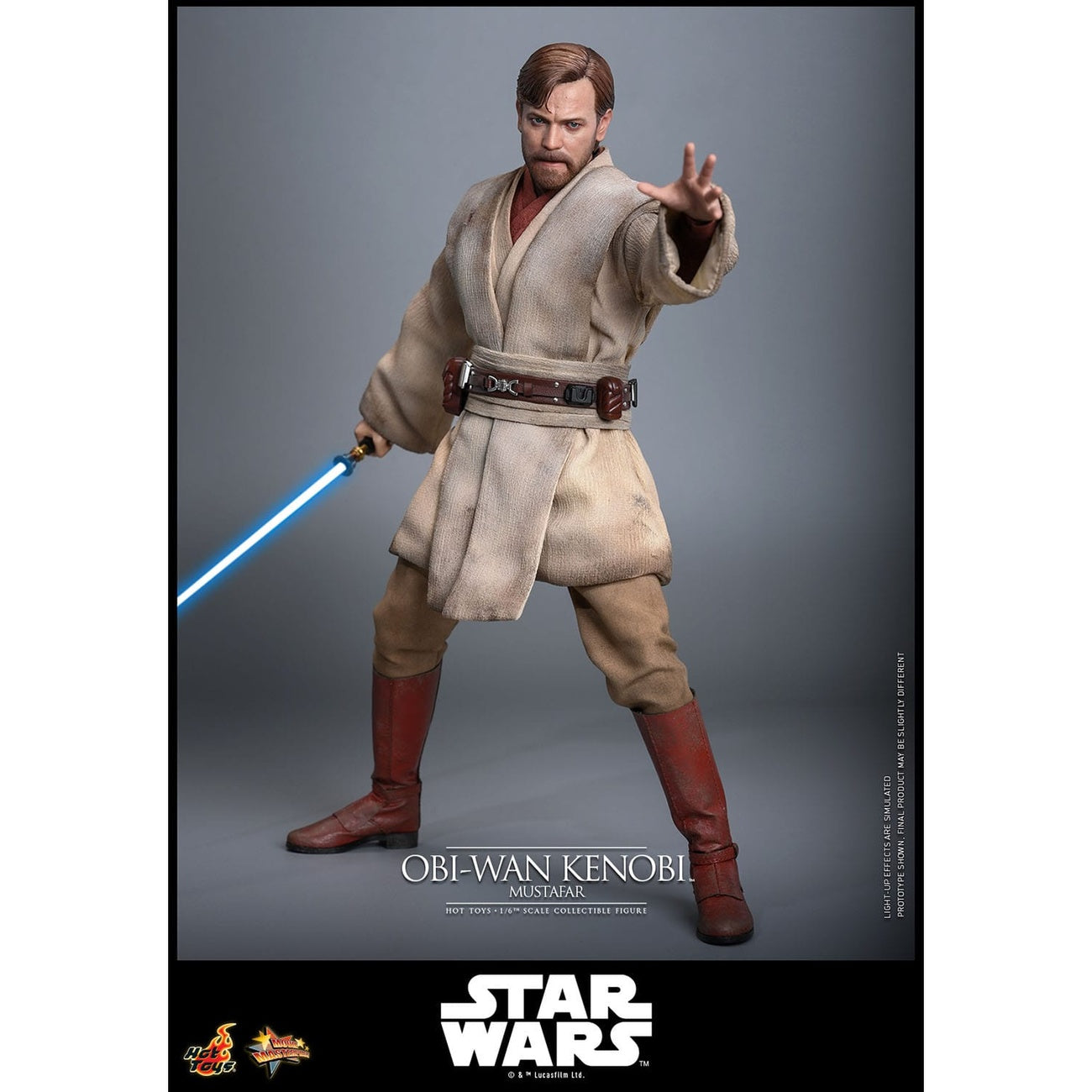 Produktbild Star Wars Episod III: Mörkrets hämnd – Obi-Wan Kenobi (Mustafar) Masterpiece 1:6 actionfigur