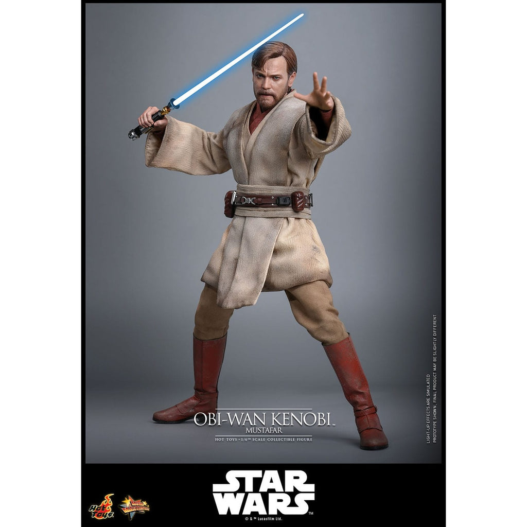 Produktbild Star Wars Episod III: Mörkrets hämnd – Obi-Wan Kenobi (Mustafar) Masterpiece 1:6 actionfigur